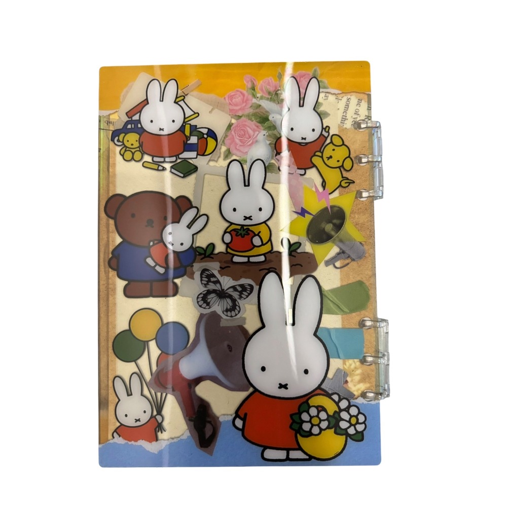 Miffy Shaker Notebook A5 6-Ring Binder Journal Kawaii Stationery New - Picture 6 of 6
